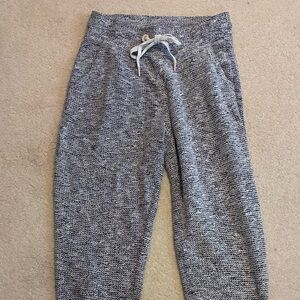 Aerie Offline Black & White Marled Tweed Joggers